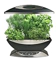 AeroGrow AeroGarden 6 Elite with Gourmet Herb Seed Kit, Black with Stainless Accents