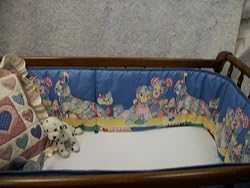 Calico Teddy Bear Bumperpad