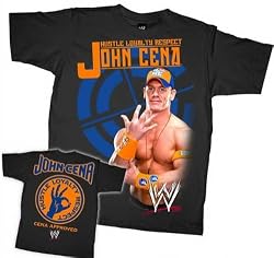 WWE World Wrestling Entertainment John Cena Battalion Black T-shirt Tee