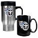 Tennessee Titans NFL Travel Mug & Ceramic Mug Set - Primary logo
