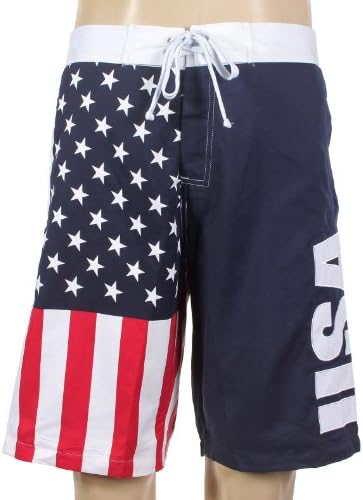 USA American Flag Mens Swim Boardshorts