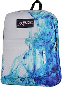 JanSport Superbreak Backpack - Multi/Blue Drip Dye / 16.7H x 13W x 8.5D