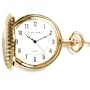 Colibri Pocket Watch Gold Plated Cover with Chain Engravable PWS096044