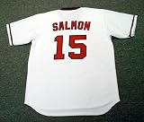 TIM SALMON California Angels Majestic Cooperstown Throwback Home Baseball Jersey