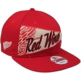 Detroit Red Wing Hat : New Era Detroit Red Wings OL Pennant Snapback Adjustable Hat - Red