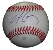 Chris Carter Autographed ROLB Baseball, Oakland Athletics, Proof Photo