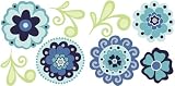 WallPops! WPD99952 Morning Glory MiniPops