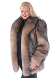 Crystal Fox Fur Jacket - Plus Size