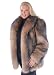 Crystal Fox Fur Jacket - Plus Size
