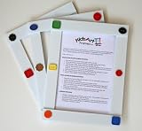 Kids Art Frames - Button Frames - White Lightweight Plastic Frames - Standard Size