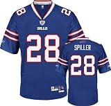 Reebok C.J. Spiller Buffalo Bills Premier Tackle Twill Jersey - Navy Blue (Small)