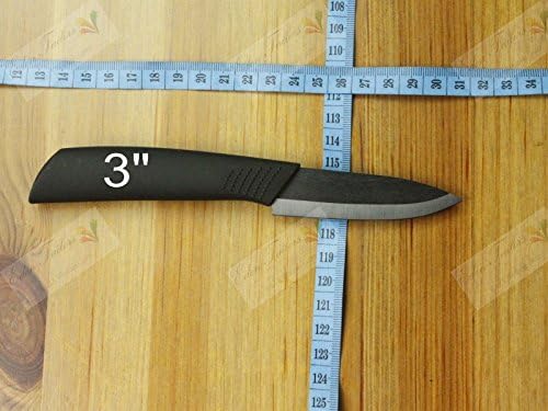 3" Blade Black Ceramic Knife Ultra Sharp Chef Kitchen Cutlery Utility Knife