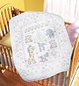 Bucilla 45304 Baby Stamped Cross-Stitch Crib-Cover Kit, Lullaby Friends