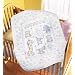 Bucilla Lullaby Friends Crib Cover Stamped Cross Stitch Kit, 34-Inches-by-43-Inches