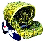 Baby Bella Maya Infant Car Seat Cover Limon Swirl