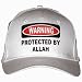 PROTECTED BY ALLAH White Hat / Baseball Cap