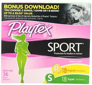 Playtex Sport Multipack Fresh Scent, 36 Count