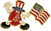 Mr. Jelly Belly American Flag Pin