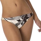 Mossimo Black: Tropical Print Hipster Swim Bottoms - Brown