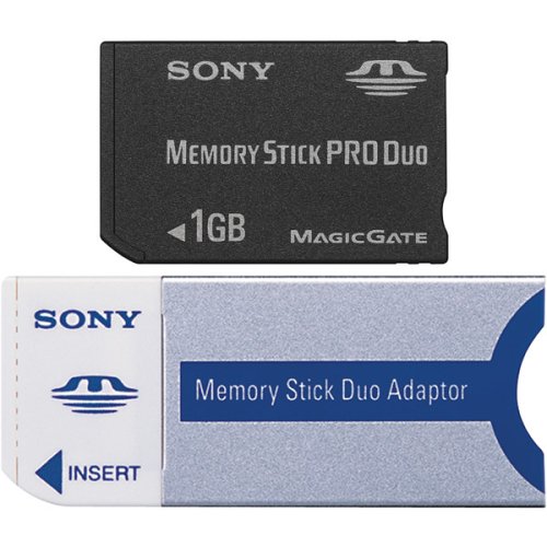 Sony 1 GB Memory Stick PRO Duo Media (MSXM1GST) (Retail Package)