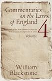 Commentaries on the Laws of England (Vol. 4)