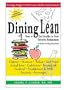 Dining Lean: How to Eat Healthy in Your Favotite Restaurants