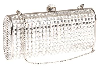 La Regale Glitterati Crystal Clutch