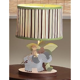 Bedtime Originals Baby Zoo Lamp with Shade - Chocolate from Nursery Furniture
