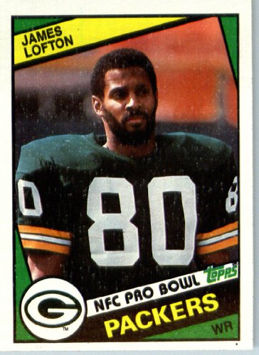 1984 Topps # 272 James Lofton Green Bay Packers Football Card - Shipped In Protective Screwdown Display Case!