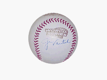 Jason Varitek Autographed 2004 World Series Baseball