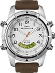Timex Men's T49828 Expedition Rugged Chronograph Analog-Digital Brown Leather Strap Watch