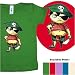Mini Matey Pirate organic cotton infant shirt, 12-18 months, fire engine red