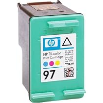Original HP 97 Large Tri-color Ink Cartridge in Retail Packaging