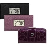 Hello Kitty Emboss Leather Lady Purse Wallet (Original hellokitty item)