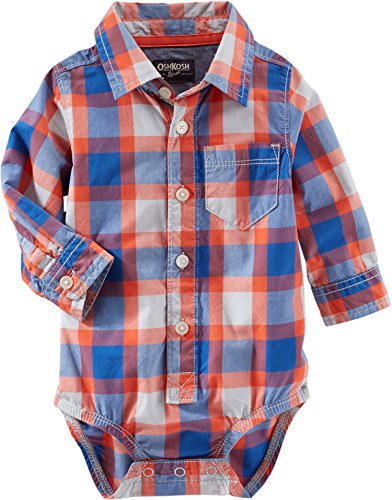 OshKosh B'gosh Baby Boys' Plaid Bodysuit (Baby)