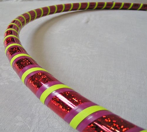 Dance & Performance Hula Hoop Control Flex (Sequin Red;Purple;Neon Yellow, 40