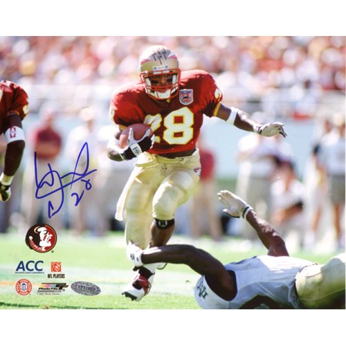 Steiner Sports NCAA Warrick Dunn FSU Vs Notre Dame Autographed 8-by-10-Inch Photograph