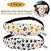 2 Packs Toddler Car Seat Neck Relief and Head Support, Pillow Support Head Band Easy Installation On Most Convertible Seats and Safety to Babies and Kids(Bear)
