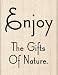 Inkadinkado Wood Stamp, Nature Quote