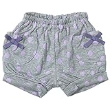 《H28年秋冬物》(日本製) Joues douces(ジュース デュース) ランダム接結水玉柄かぼちゃパンツ 80cm/GY NO.DP-63812