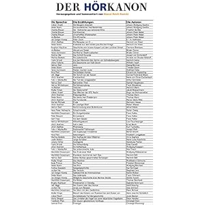 DER HÖRKANON - Herausgegeben und kommentiert von Marcel Reich-Ranicki: Die deutsche Literatur - Erzählungen - Eine Auswahl auf 40 CDs -