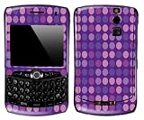 Purple Polka Dots Design Decal Protective Skin Sticker for Blackberry 8330 Curve