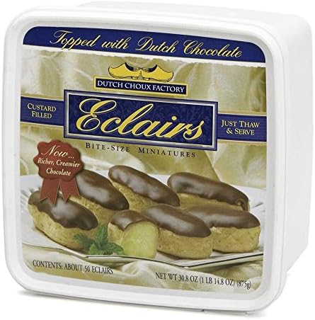 Boboli International Dutch Choux Mini Eclair -- 6 per case.