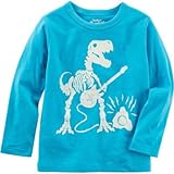 OSHKOSH(オシュコシュ) オシュコシュ オリジナル グラフィックティ ターコイズ トップス長袖Tシャツ 5歳【並行輸入】