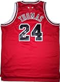 Tyrus Thomas Autographed/Hand Signed Red Swingman Chicago Bulls Basketball Jersey