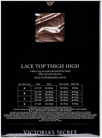 Victoria's Secret Lace Top Thigh-High Hosiery All Nude (A)