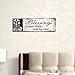 Adeco Decorative Wood Wall Hanging Sign Plaque Blessings Count Them One by One Black Off White Home Decor