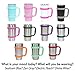F-32 Handle - 19 COLORS - 20oz Size - Compatible with 20 Oz YETI Tumbler Travel Mug (20OZ, DIVINE WINE)