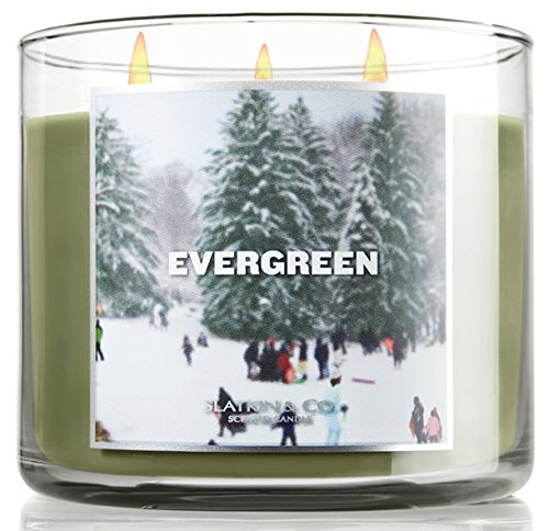 Bath & Body Works Slatkin & Co. Three Wick 14.5 Oz. Scented Filled Candle - Evergreen