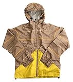 Four Square Windbreaker Men's Jacket - Tan A Poppin / Brilliance